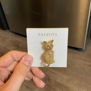 Decorative Jeweled Cat Pin